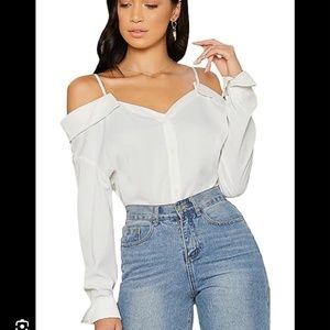 NWT Bailey/44 Cult Classics Barbara Boyfriend Strappy Button Down Shirt - Size L